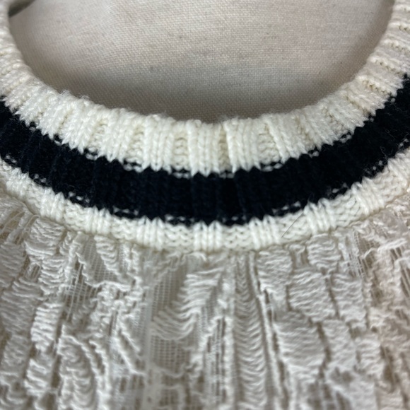 Free People White Peplum Lace Tank EUC Size S - Picture 5 of 8